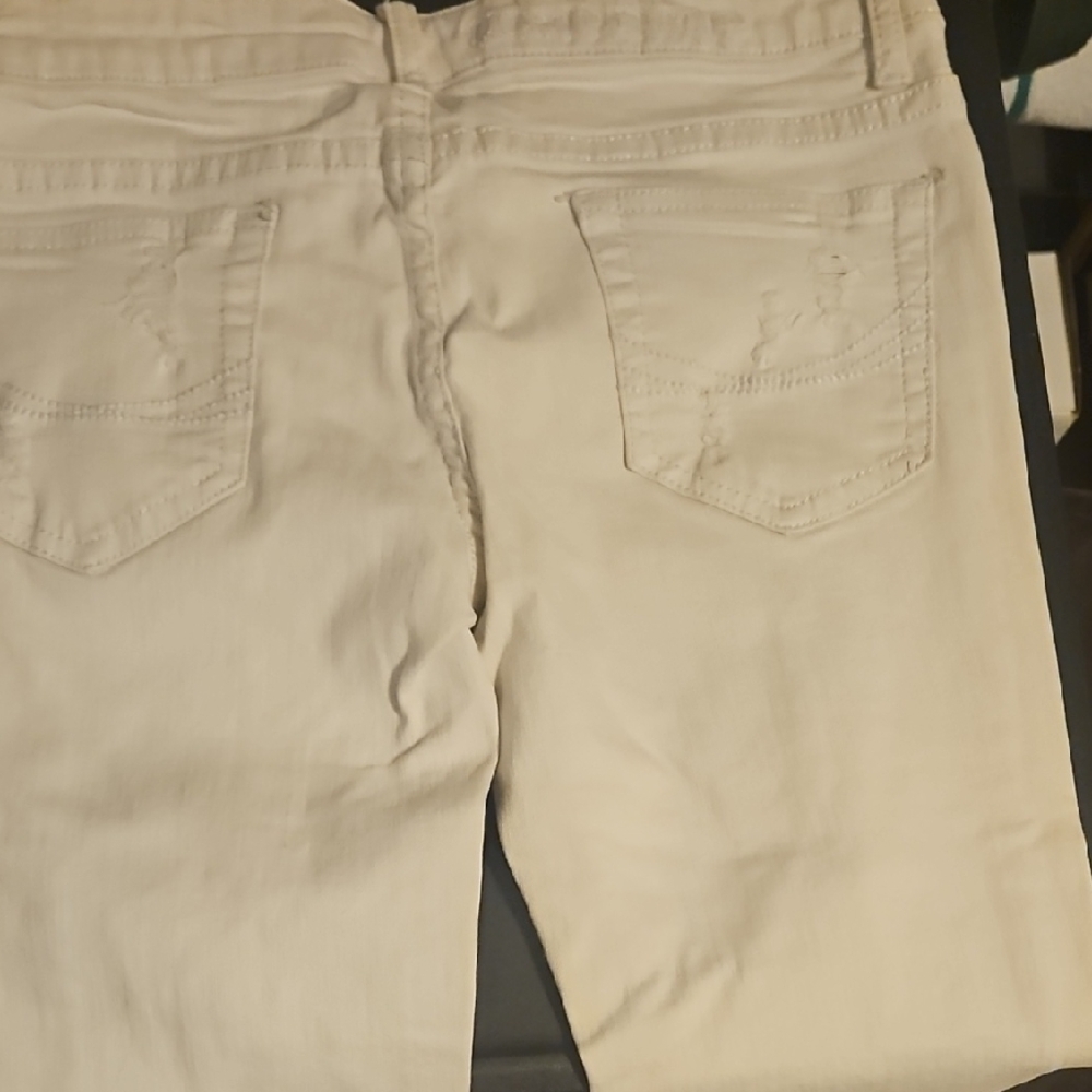 Machine White Distressed Kids Jeans - Picture 3 of 7